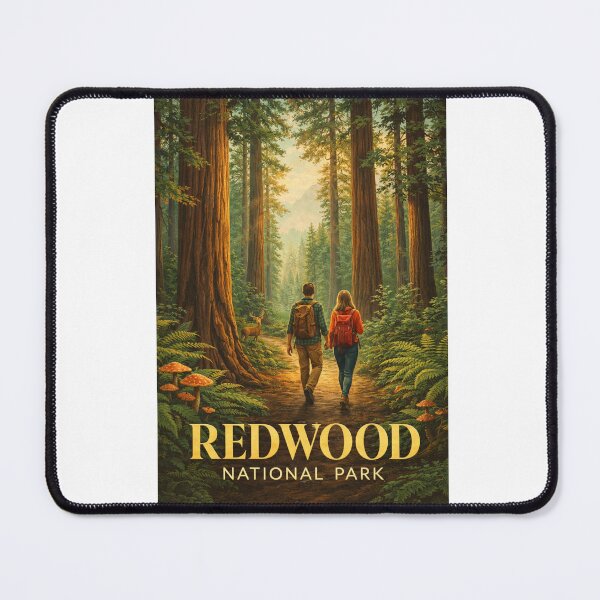 Item preview, Redwood National Park California Coastal Forest Trail Prairie Creek Landscape designed and sold by Aryabek.