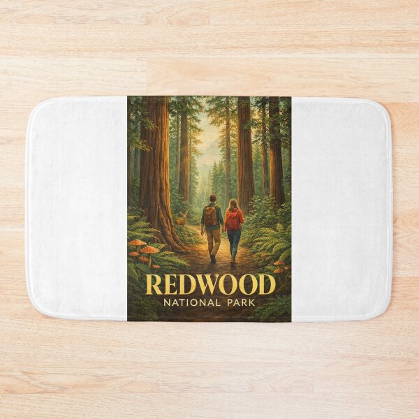 Item preview, Redwood National Park California Coastal Forest Trail Prairie Creek Landscape designed and sold by Aryabek.