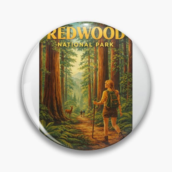 Item preview, Redwood National Park California Prairie Creek Trail Elk Forest Scenic Path designed and sold by Aryabek.