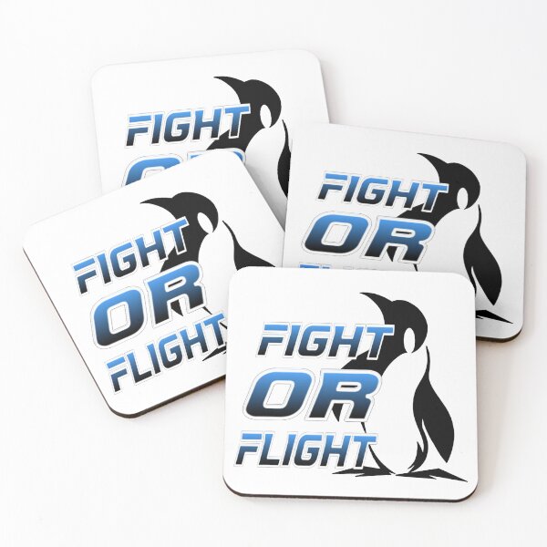 Item preview, Fight Or Flight Meme Penguin designed and sold by TheEndDesign.