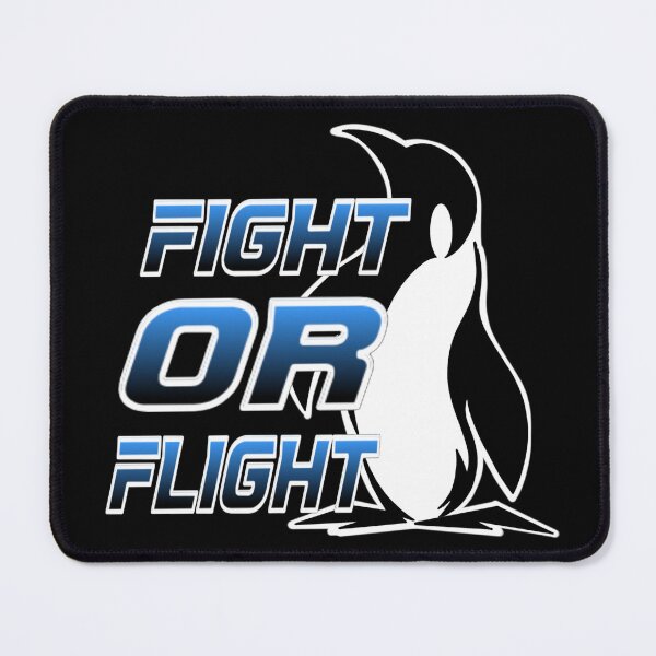 Item preview, Fight Or Flight Meme Penguin designed and sold by TheEndDesign.