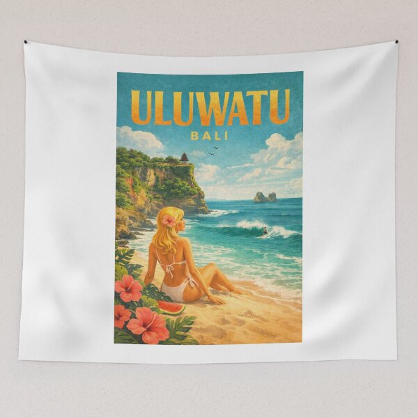 Item preview, Uluwatu Bali Cliff Temple Indian Ocean Surf Coast Bukit Peninsula designed and sold by Aryabek.