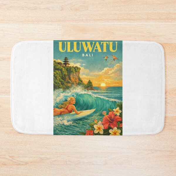 Item preview, Uluwatu Bali Surf Beach Cliff Sunset Indian Ocean Bukit Peninsula Coastline designed and sold by Aryabek.