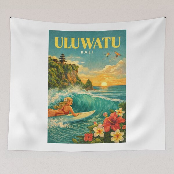 Item preview, Uluwatu Bali Surf Beach Cliff Sunset Indian Ocean Bukit Peninsula Coastline designed and sold by Aryabek.