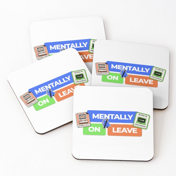 Item preview, Mentally On Leave Funny Office Design designed and sold by Lemonilla.