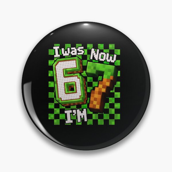 Item preview, I Was 6 Now Im 7 Gamer Birthday Pixel Style designed and sold by FGTV2021.