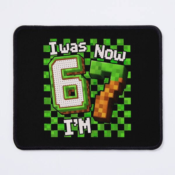 Item preview, I Was 6 Now Im 7 Gamer Birthday Pixel Style designed and sold by FGTV2021.