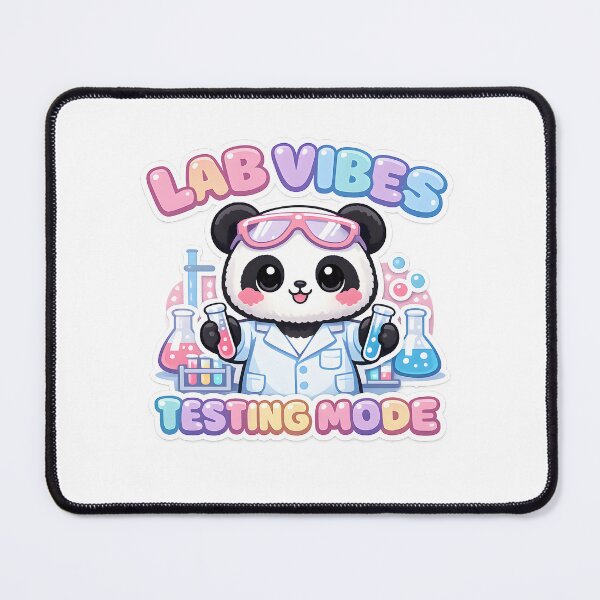 Item preview, Lab Vibes Testing Mode Cute Panda Scientist Lab Tech Science Design STEM Chemistry Gift designed and sold by ClinicalHubs.