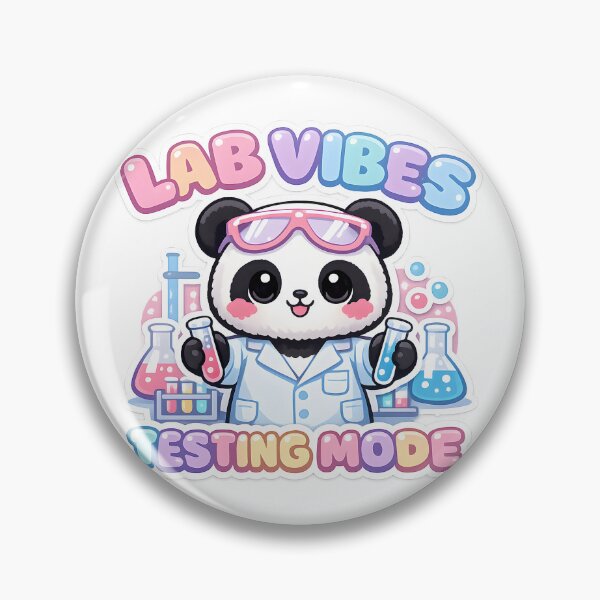 Item preview, Lab Vibes Testing Mode Cute Panda Scientist Lab Tech Science Design STEM Chemistry Gift designed and sold by ClinicalHubs.