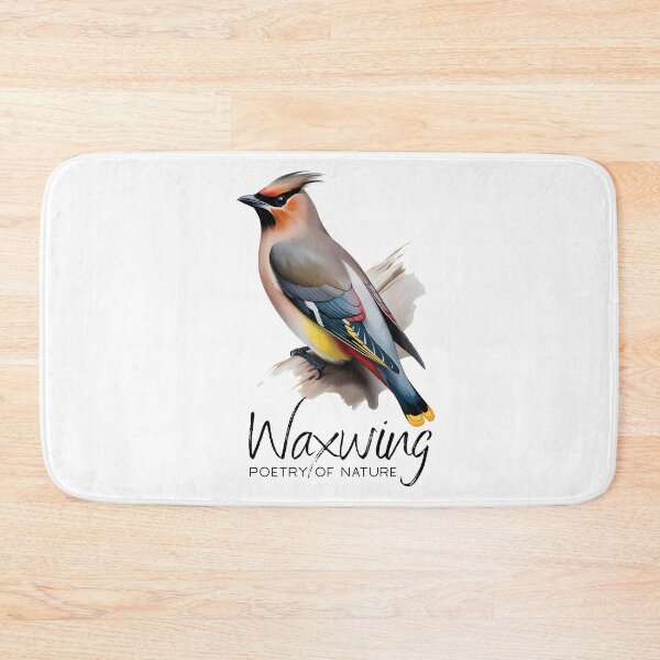 Item preview, Bohemian Waxwing Bird – Colorful Nature Illustration designed and sold by ArcticFoxStudio.