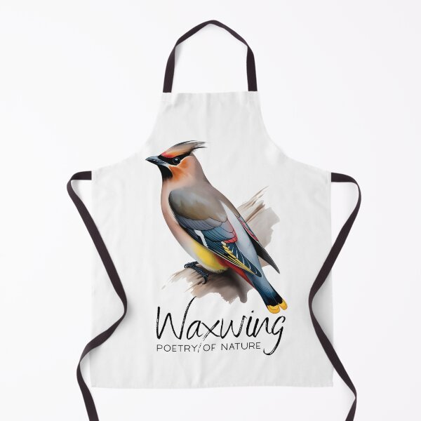 Item preview, Bohemian Waxwing Bird – Colorful Nature Illustration designed and sold by ArcticFoxStudio.