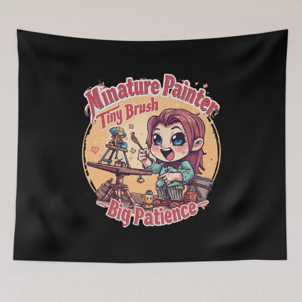 Item preview, Miniature Painter – Tiny Brush Big Patience  designed and sold by KapiPrint.