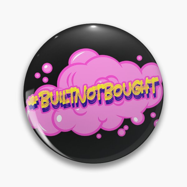 Item preview, #BuiltNotBought Hashtag T-Shirt designed and sold by DwishOriginals.