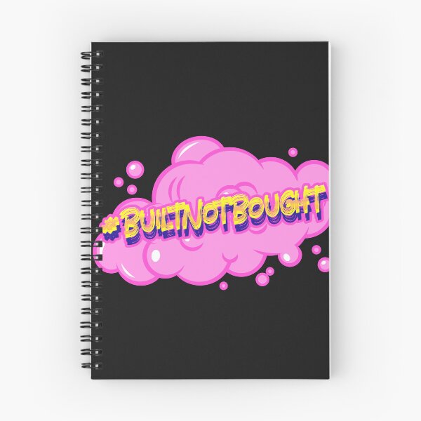 Item preview, #BuiltNotBought Hashtag T-Shirt designed and sold by DwishOriginals.