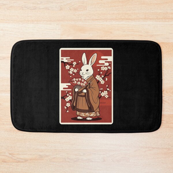 Item preview, Japanese Bunny Kimono Cherry Blossom Vintage Style designed and sold by JordynLadukeg65.