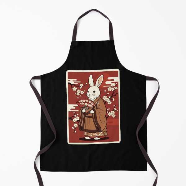 Item preview, Japanese Bunny Kimono Cherry Blossom Vintage Style designed and sold by JordynLadukeg65.