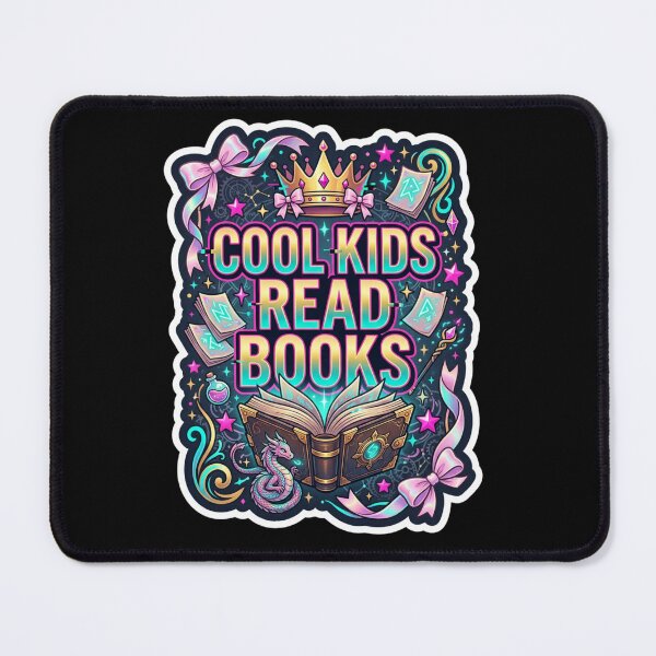 Item preview, Cool Kids Read Books - Fantasy magic book lover design designed and sold by Whistle-and-Co.