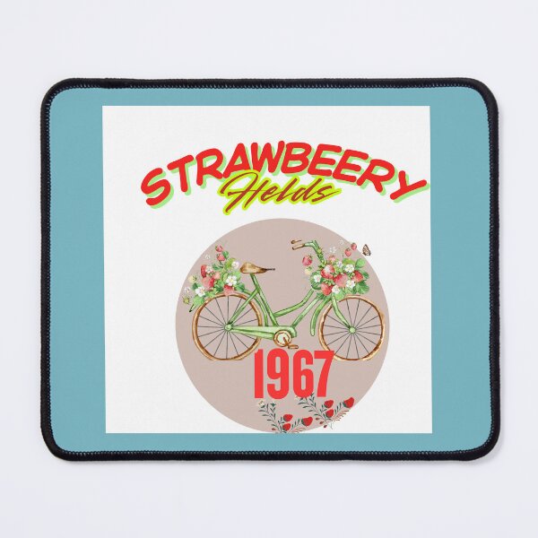 Item preview, Strawberry Fields Vintage Bicycle Art 1967 designed and sold by AestheticByZim.