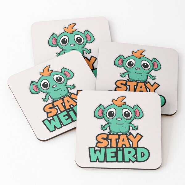 Item preview, Stay Weird Cute Monster Cartoon – Funny Quirky Character Design designed and sold by trendplusco.
