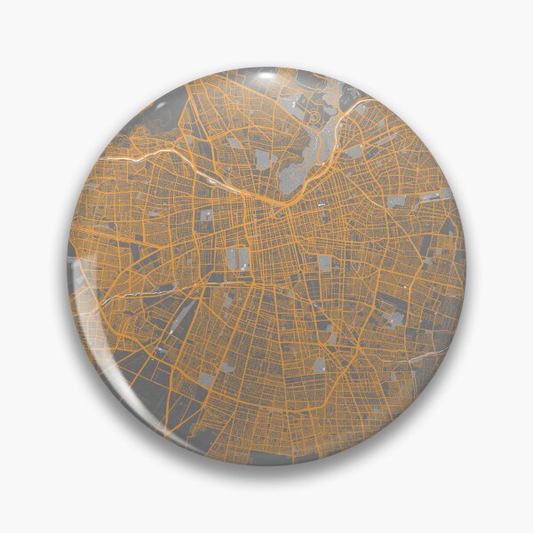 Item preview, Santiago City Map of Chile - Bauhaus designed and sold by deMAP.