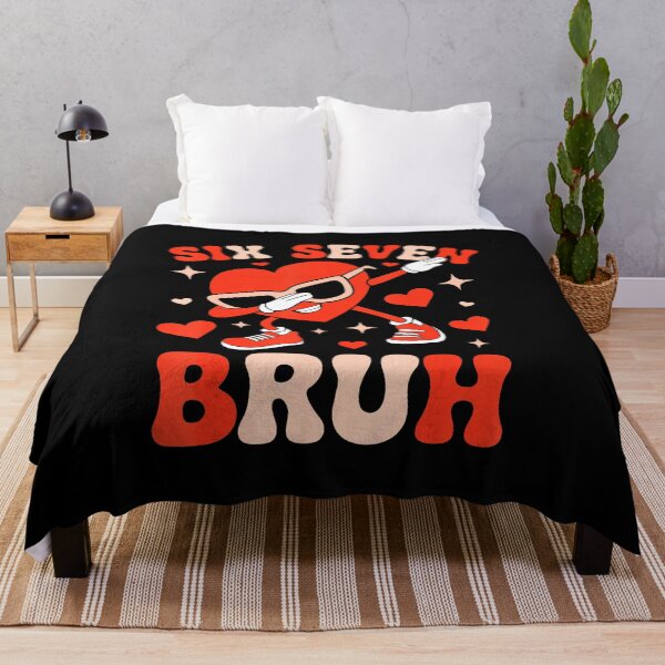 Item preview, Six Seven Bruh Funny Valentine Meme Cartoon Heart designed and sold by gladysenglish.