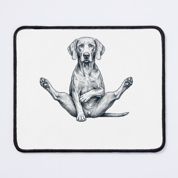Item preview, Funny Weimaraner Yoga Pose Dog Mom Lover designed and sold by DoodleTortle.