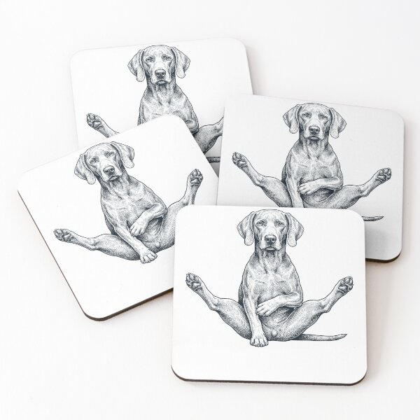 Item preview, Funny Weimaraner Yoga Pose Dog Mom Lover designed and sold by DoodleTortle.
