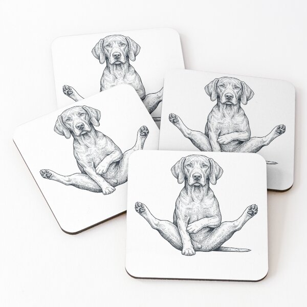 Item preview, Funny Vizsla Yoga Pose Dog Mom Lover designed and sold by DoodleTortle.