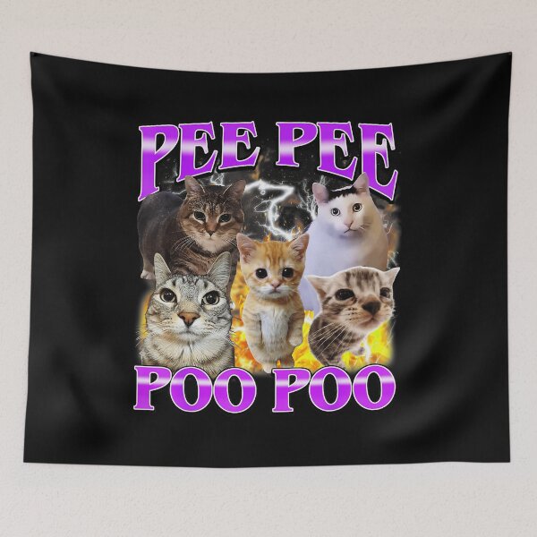 Item preview, Pee Pee Poo Poo Funny Cat Meme Chaos Humor designed and sold by tadmercado.