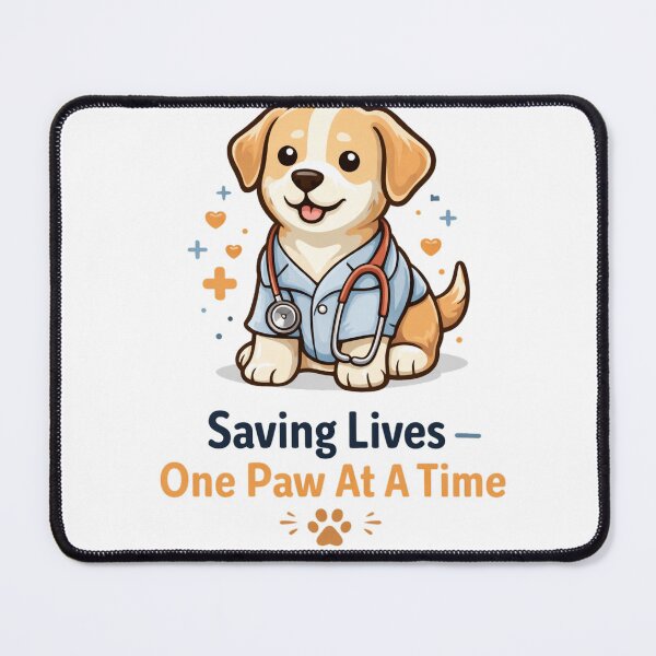 Item preview, Cute Vet Nurse Dog Saving Lives Design designed and sold by the-dovlat.
