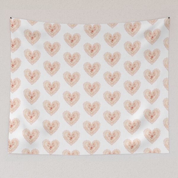 Item preview, Pink lace heart designed and sold by uunaa.