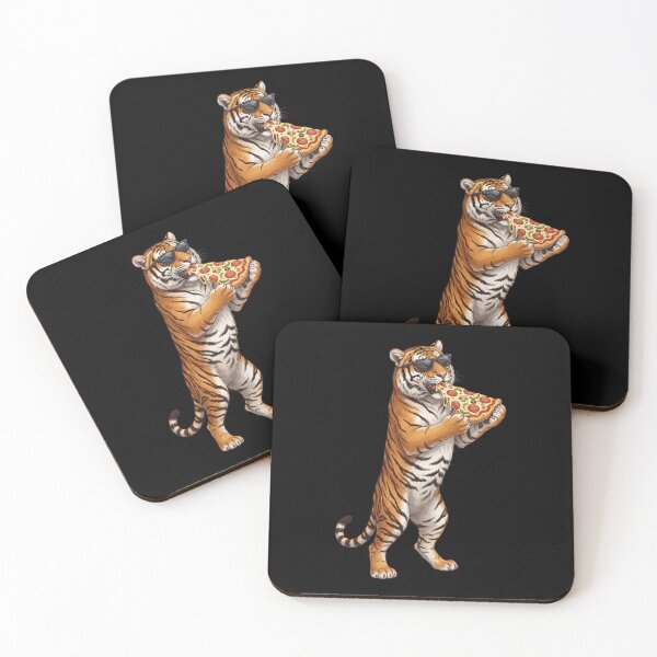 Item preview, Funny Tiger Eating Pizza Animal Lover designed and sold by TerryConnells.