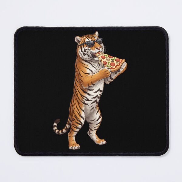 Item preview, Funny Tiger Eating Pizza Animal Lover designed and sold by TerryConnells.