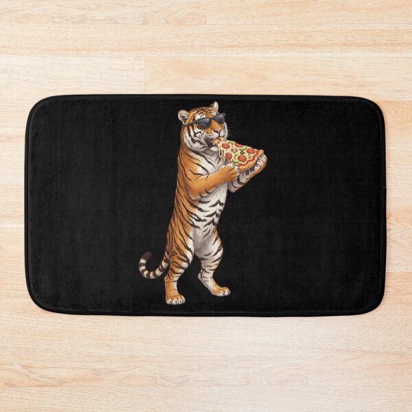 Item preview, Funny Tiger Eating Pizza Animal Lover designed and sold by TerryConnells.