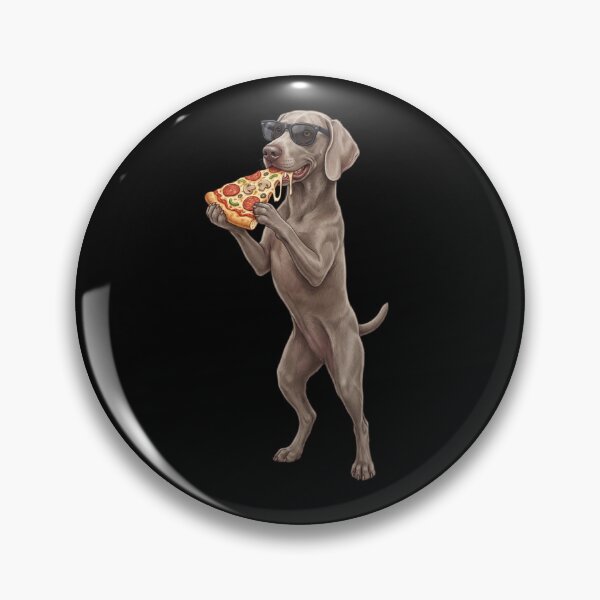 Item preview, Funny Weimaraner Eating Pizza Dog Mom Dad Lover designed and sold by TerryConnells.