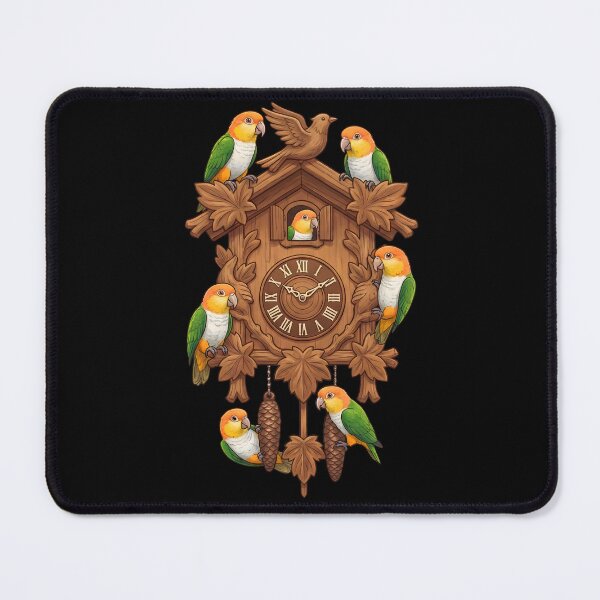 Item preview, Funny White Bellied Caique Parrot Clock Mom Dad Lover designed and sold by TerryConnells.