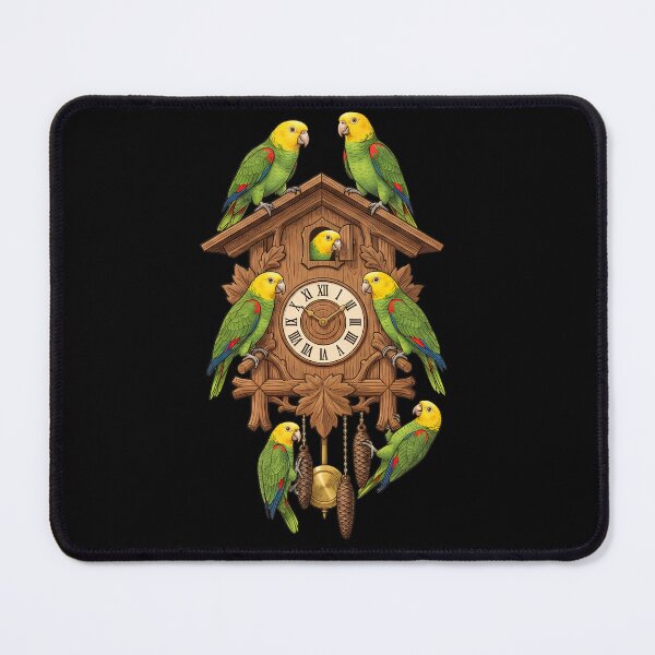 Item preview, Funny Yellow Headed Parrot Clock Mom Dad Lover designed and sold by TerryConnells.