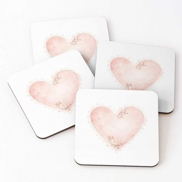 Item preview, Pink lace heart designed and sold by uunaa.