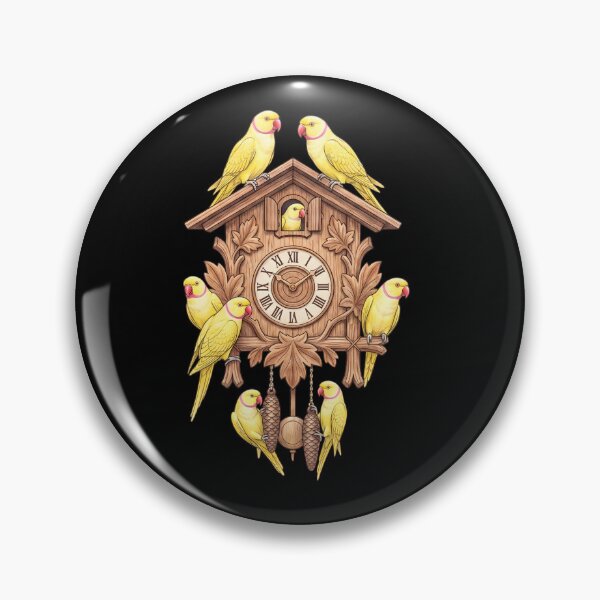 Item preview, Funny Yellow Ringneck Parakeet Parrot Clock Mom Dad Lover designed and sold by TerryConnells.