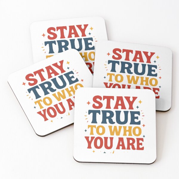 Item preview, Stay True To Who You Are Retro Quote designed and sold by OwnYourMood.