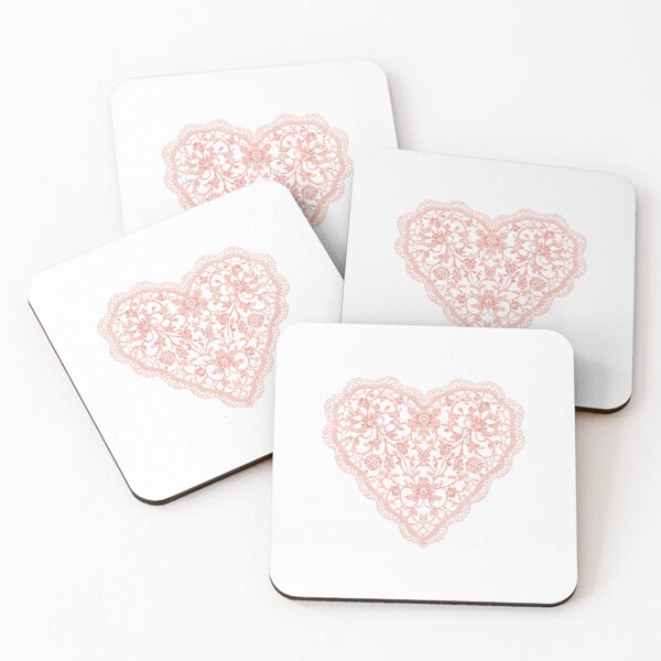 Item preview,  Pink lace heart designed and sold by uunaa.