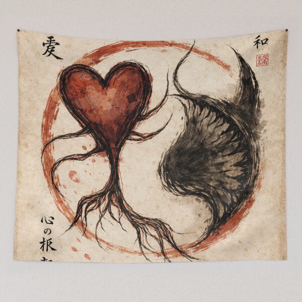 Item preview, Love & Shadow – Imperfect Enso designed and sold by ECHOES from the SOUL.
