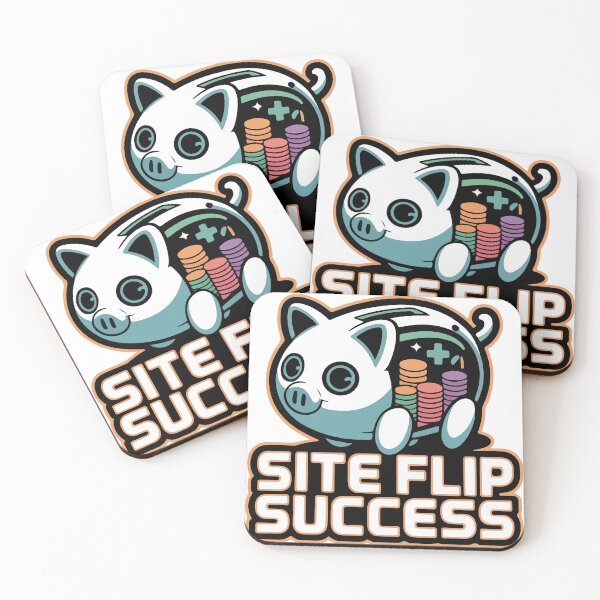 Item preview, Site Flip Success Piggy Bank Website Entrepreneur designed and sold by PixelWaveBD.