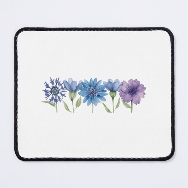 Item preview, Blue and purple flowers designed and sold by uunaa.