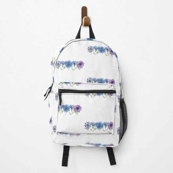 Item preview, Blue and purple flowers designed and sold by uunaa.