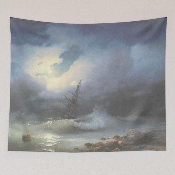 Item preview, Rough sea at night designed and sold by SharonTheFirst.