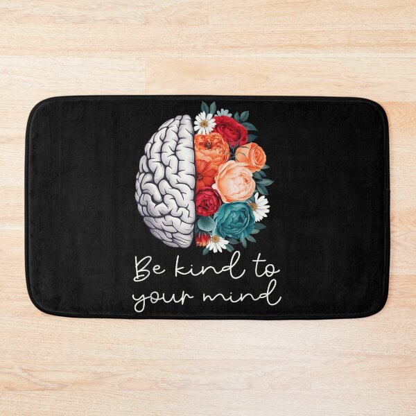 Item preview, Mental Health Awareness Floral Brain Be Kind To Your Mind Art designed and sold by GalenoHenley.