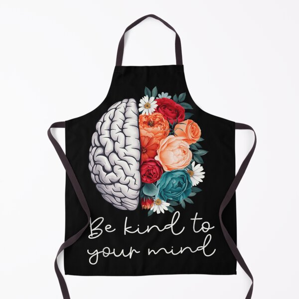 Item preview, Mental Health Awareness Floral Brain Be Kind To Your Mind Art designed and sold by GalenoHenley.