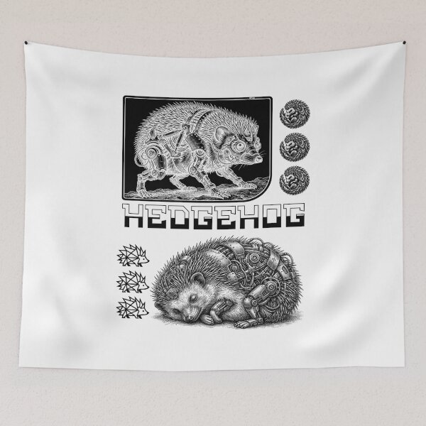 Item preview, The Cybernetic hedgehog designed and sold by krabbaraban.