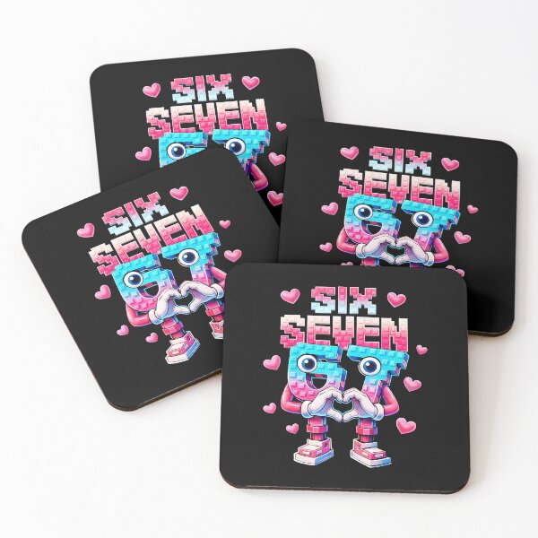 Item preview, Six Seven Pixel Robot 67 Meme Funny Valentine Heart designed and sold by gladysenglish.